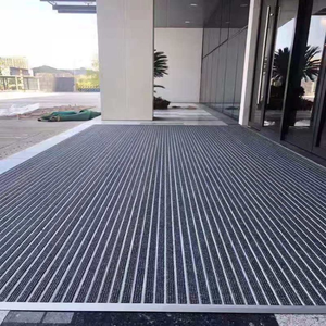 <span class=keywords><strong>Tapis</strong></span> en métal antidérapants intérieurs/extérieurs résistants commerciaux <span class=keywords><strong>tapis</strong></span> <span class=keywords><strong>d</strong></span>'<span class=keywords><strong>entrée</strong></span> encastrés à la main pour le <span class=keywords><strong>d</strong></span>époussiérage des hôtels lavable - Product Image 6