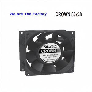 Ventilador axial de CC T1 Crown 8038 para refrigeración de inversores y seguridad - Product Image 1