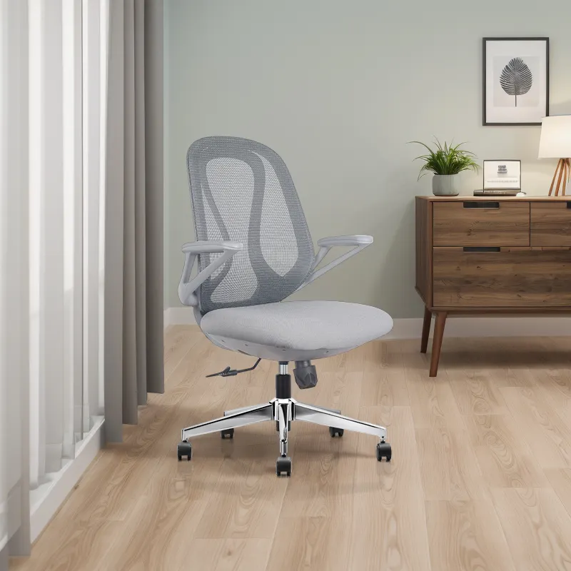 günstiger netz-gäste-stuhl für das büro manager ergonomisch armlehne zum aufklappen bürostuhl für das büro am computer