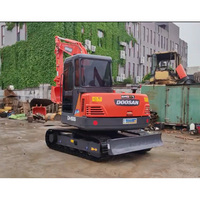 Mini-excavatrice Doosan DH55 DH55-V d'occasion, petite, bon marché, 5T, 5,5 tonnes, d'origine coréenne, 2018, en stock