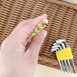 Paquete de 5 llaves Allen, destornilladores Allen grandes y pequeños, herramientas manuales, venta directa de fábrica. - Product Image 3