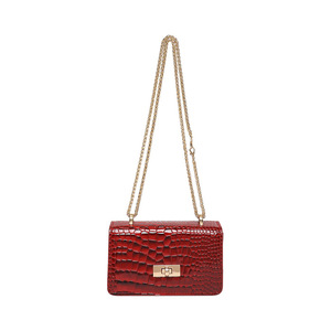 Sac Brahman rétro européen américain simple épaule multicolore motif Crocodile fermeture éclair Polyester pour l'été Vintage sac à main - Product Image 4