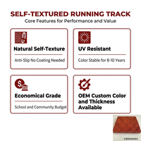 Material de Superficie para Pista de Atletismo Sintética EPDMPU Transpirable, Antideslizante, Ecológico y con Absorción de Impactos para Deportes Profesionales
