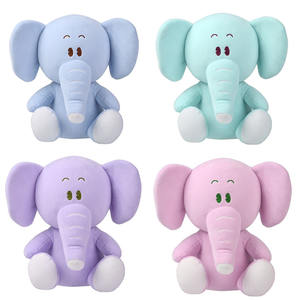 ที่กำหนดเองตุ๊กตาช้างสีฟ้าเด็กของเล่นความสะดวกสบายขายส่งบิ๊กตาของเล่นตุ๊กตายัดไส้ช้าง - Product Image 5