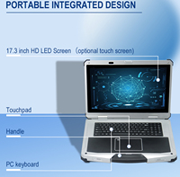 Tapis d'ordinateur robuste PC ordinateur portable industriel Intel I9 Windows 17.3 pouces entièrement robuste ordinateur portable Toughbook ordinateur portable robuste