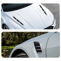 Autocollant universel imitation ailettes de requin pour aération latérale, décalcomanie de capot de voiture, accessoires de modification extérieure