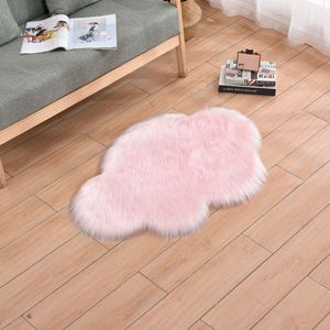 Tappeti irregolari di nuvole per soggiorno in camera da letto, soffici tappeti e tappeti con pavimento in pelliccia lunghi peluche per Hotel - Product Image 4