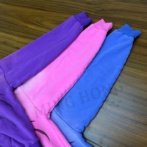 Streetwear personnalisé de diverses couleurs pull à capuche sans cordon de serrage sweats à capuche pour hommes délavés à l'acide - Product Image 6