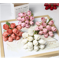 Bouquet de fleurs de pivoine artificielles réalistes faites à la main, arrangement floral en plastique pour mariage, Saint-Valentin, Pâques, Noël, Nouvel An