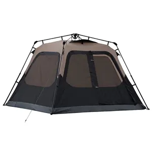 キャンプ3/4/5/6人用テント防水簡単セットアップバックパッキングテントファミリー厚く超軽量自動テント