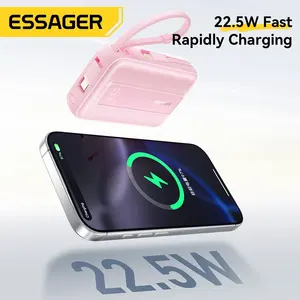 <span class=keywords><strong>Essager</strong></span> Câble de charge rapide 20000mAh Type-C PD 22.5W Chargeur portable Batterie externe pour téléphone portable et tablette - Product Image 4