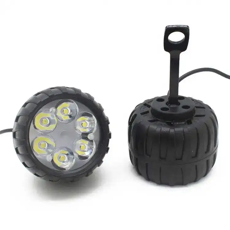 Prezzo di fabbrica nero rotondo led fendinebbia per il sistema di illuminazione del motociclo led fendinebbia