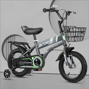 Vélo pour enfant de 12 pouces, cadre en acier carbone, frein à disque, roues d'apprentissage, panier à <span class=keywords><strong>4</strong></span> roues, pédale ordinaire, 3-12 <span class=keywords><strong>ans</strong></span> - Product Image 2