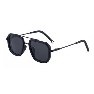 Lunettes de soleil carrées ZS-98429 pour hommes, protection UV400, monture en plastique et métal, couleur noire, pour la conduite en extérieur - Product Image 4