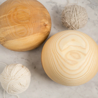 Bol à laine en bois d'érable, support de rangement pour laine, panier rond avec trous, bols à laine en bois pour le tricot à la main