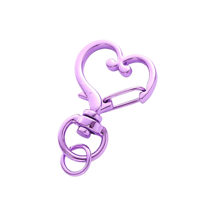 2025 새로운 미니멀리스트 패션 수갑 키 버클 캔디 컬러 랍스터 버클 금속 열쇠 고리 - Product Image 2