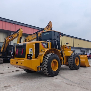 Chargeuse sur pneus Caterpillar 966H d'occasion en excellent état, 10,3 tonnes, moteur CAT jaune, chargeuse frontale, origine Chine, pompe moteur - Product Image 1