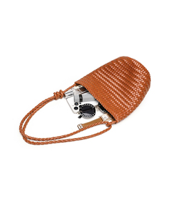 New Collection Women's Lady Fashion Retro PU Woven High Quality Handmade Portable Versatile Single Shoulder Crossbody Bucket Bag - Product Image 3