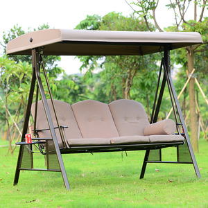 Silla Columpio de Exterior, Silla Mecedora Colgante de Diseño Moderno en Hierro Forjado para Jardín, Balcón, Patio, Uso Interior para 2-3 Personas - Product Image 3