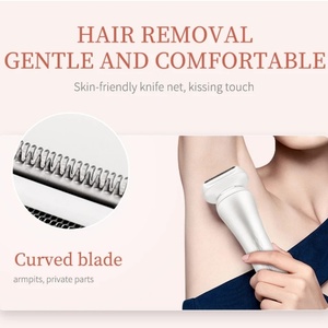 Electric <b>Lady</b> Shaver <b>Razor</b> for Women Bikini Trimmer Wet and Dry Pubic Hair Removal Trimmer for Underarm Body Groomer - Product Image 4