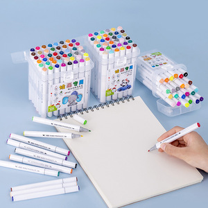 Juego de rotuladores de doble punta, 48 colores, rotuladores de dibujo a base de agua para niños, materiales de arte - Product Image 4