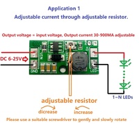 Convertisseur de courant continu à courant continu réglable LD24AJTA DC 9V 12V 18V 24V 100Hz-20kHz 20W, contrôleur PWM, convertisseur de courant constant à réduction de tension