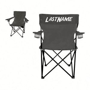 Chaises de jardin personnalisées, pliantes, portables, pour pique-nique, pêche, plage, camping, avec accoudoirs et porte-gobelets - Product Image 1