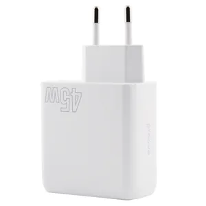 Proove Silicon Power 45W Type-C USB Ports Wall Charger Fast Charging Phone Power Charger Adapter Travel Quick Charger White