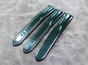 Venta al por mayor de cuero de caballo cordobés personalizado 20mm 21mm 22mm correa de reloj de cuero correa de liberación rápida para Apple Watch Series - Product Image 2