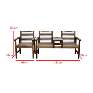 Mobilier de jardin 2 places <span class=keywords><strong>Chaise</strong></span> d'<span class=keywords><strong>extérieur</strong></span> <span class=keywords><strong>en</strong></span> <span class=keywords><strong>bois</strong></span> <span class=keywords><strong>Chaise</strong></span> de jardin <span class=keywords><strong>en</strong></span> <span class=keywords><strong>bois</strong></span> <span class=keywords><strong>Chaise</strong></span> double - Product Image 2