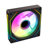 Ventilador de PC JIESHUO de 120 mm ARGB PWM con Rodamiento de Bolas y Disipador de Calor de Plástico, Refrigeración Silenciosa para Escritorio, Envío Rápido a Brasil