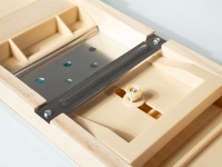 2,5 mm Medium Julienne Mandoline Groentesnijder Hakmes Aardappel Gepatenteerde Uitvinding Handbeschermer Massief Hout Handmatig RVS