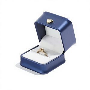 Caja de Joyería de Piel Sintética con Cierre de Cremallera, Moderna y Personalizada, en Oferta, para Bodas y San Valentín - Product Image 1