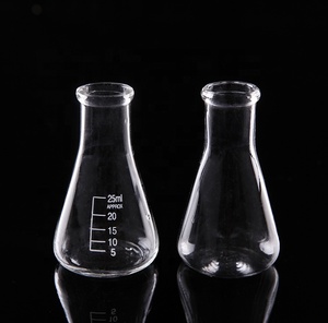 Material de Vidrio para Laboratorio, Matraz Cónico Erlenmeyer de Cuello Ancho con Boquilla - Product Image 4