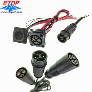 Cablaggio Impermeabile IP67 per Bicicletta Elettrica con Connettore Circolare per Batteria a 2+4 Pin - Product Image 1