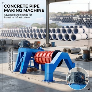 Machine centrifuge robuste pour la fabrication de tuyaux en béton / Usine de production de tuyaux préfabriqués pour poteaux et tuyaux en béton préfabriqués - Product Image 1