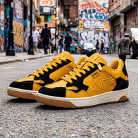 Sneakers personnalisées pour hommes en daim, style streetwear décontracté, fabrication directe d'usine OEM ODM, logo personnalisé, faible MOQ
