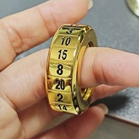 Anneau rotatif D20 en acier inoxydable, dés à équidélibération pour accessoire de jeu de table