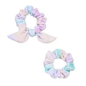 Lazos de franela para el pelo para niña, accesorios gruesos de moda, gomas elásticas de terciopelo peludo de alta calidad, novedad