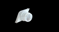 Bouchon en plastique avec bec verseur de 22 mm de diamètre pour les sachets de recharge de lessive, adoucissant et nettoyant, emballage souple en pochette