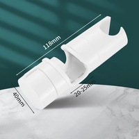 Fabricant ABS poli noir réglable support de douche universel support de baguette de douche comme kit d'accessoires de robinet de salle de bain