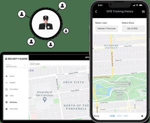 Application de sécurité mobile QR-Patrol, suivi GPS, gestion des patrouilles, compatible Internet, MAC/Linux, fonction SOS - Product Image 2