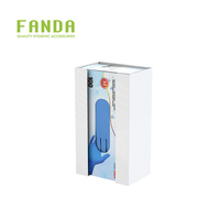 FANDA WEISSE STAHL-MODERNER EINWEGHANDSCHUHHALTER FÜR WANDMONTAGE, UMWELTFREUNDLICHER PSA-SPENDER, AUFBEWAHRUNGS- UND PRäsentationsSTÄNDER, HERGESTELLT IN TAIWAN