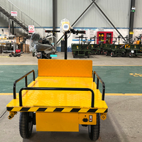 Chariot à plateforme motorisé 48V à double vitesse avec marchepied pour entrepôt