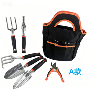 Yilu Garden Tool Set 9-Piece Aluminum Alloy Manual Tools For Gardening Flower Planting With Carry Bag A - Product Image 1