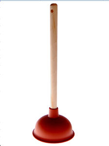 5 "Houten Handvat Wc Plunjer Tpr Sucker Lengte 35Cm 41Cm 33Cm Diameter 130Mm 135Mm 140Mm 145Mm 150Mm 155Mm - Product Image 2