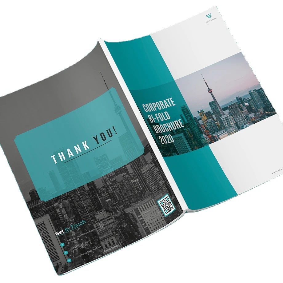 China color matte cover cheap brochures catalogue printing