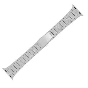 Bracelet de montre en acier inoxydable argenté, style milanais, bracelet de remplacement pour montre connectée et montre-bracelet - Product Image 3