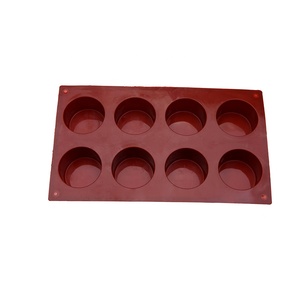 Moule en silicone à 6 cavités, forme ronde, 8 cavités, pour savon, fait main, pour gâteau et muffin - Product Image 2