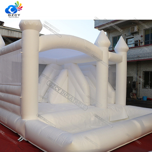 <span class=keywords><strong>Piscine</strong></span> gonflable blanche <span class=keywords><strong>avec</strong></span> toboggan, équipement de jeu doux, à vendre - Product Image 4